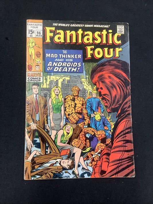 Fantastic Four #96 (Marvel Comics March 1970) Fine (6.0) Stan Lee/Jack Kirby