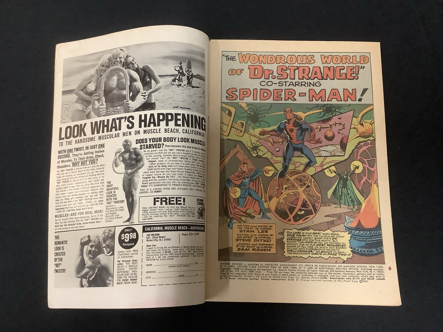 Doctor Strange #179 (Marvel Comics April 1969) F/VF (7.0) Stan Lee/Steve Ditko