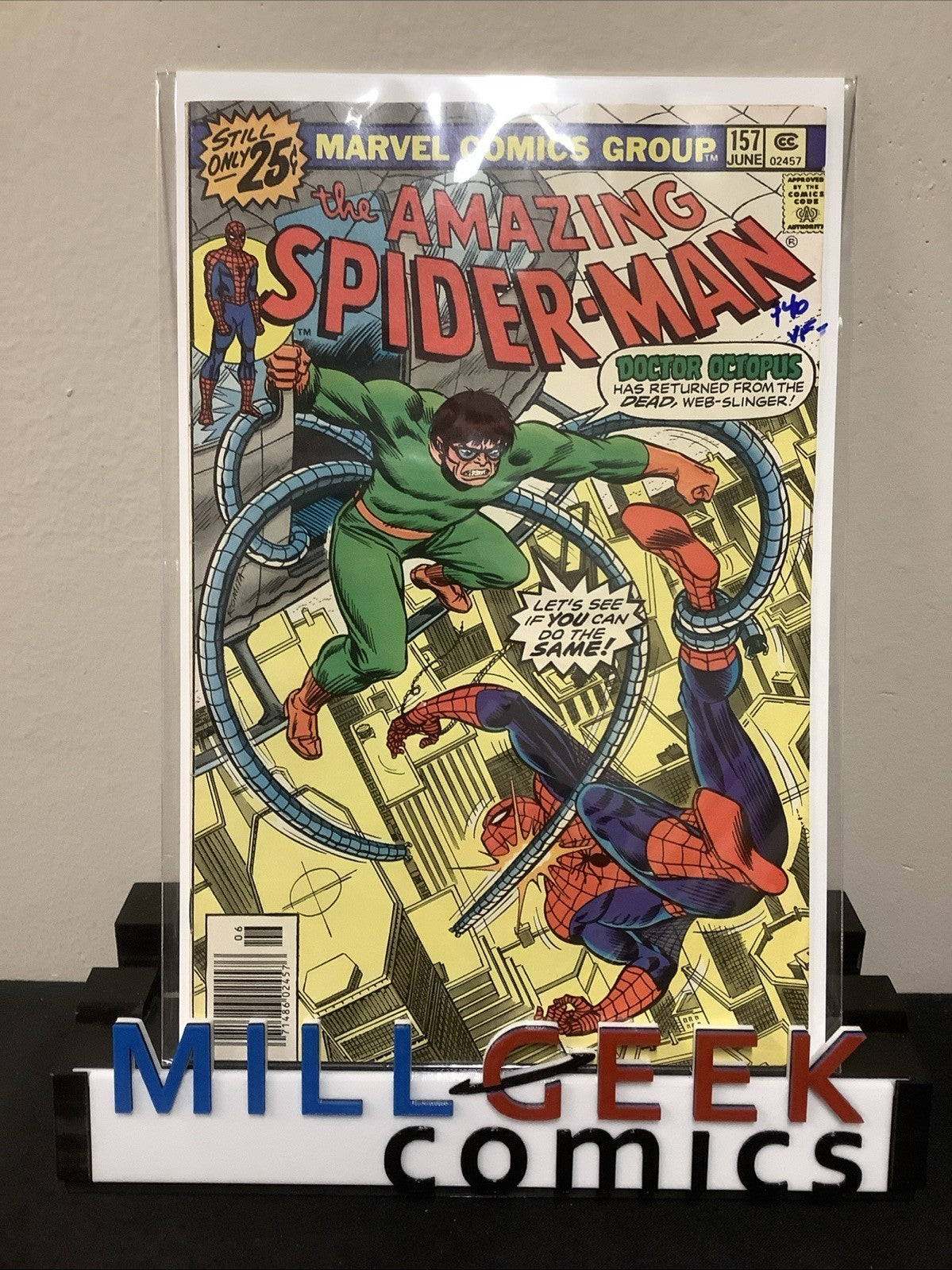 Amazing Spider-Man #157 (Marvel Comics June 1976) VF- (7.5) Doctor Octopus