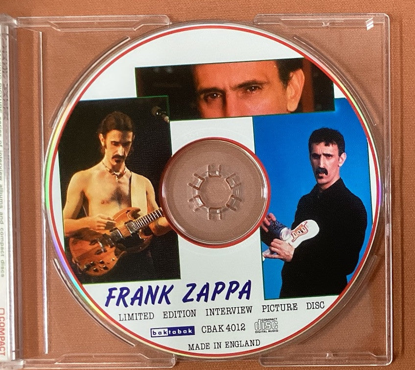 Frank Zappa Limited Edition Interview Picture Disk -JD
