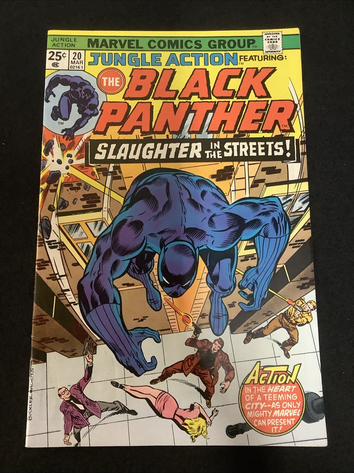 Jungle Action #20 (Marvel Comics March 1976) VF (8.0) “Slaughter In The Streets”