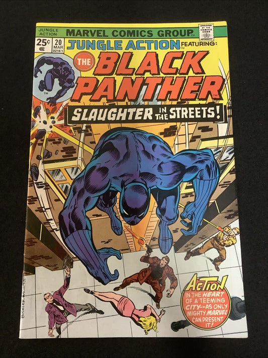 Jungle Action #20 (Marvel Comics March 1976) VF (8.0) “Slaughter In The Streets”