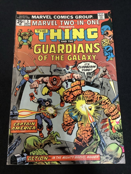 Marvel Two-in-One #5 (Marvel September 1974) VF (8.0) Guardians Of The Galaxy