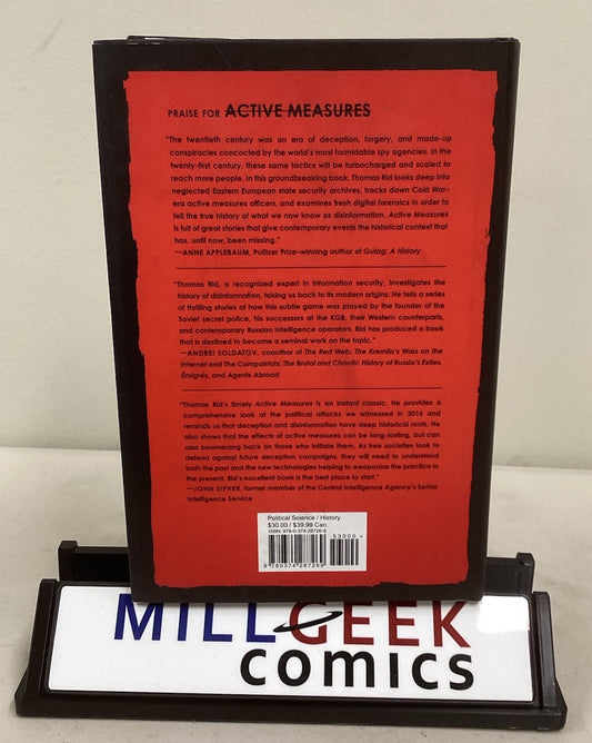 Active Measures by Thomas Rid (Hardback, Like New) -JD