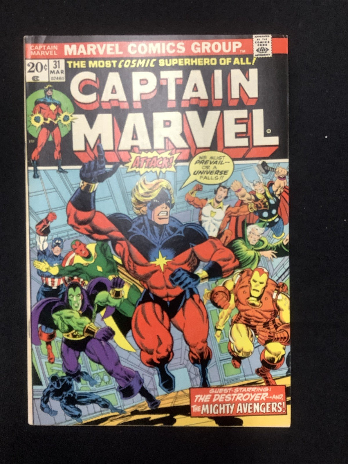 Captain Marvel #31 (Marvel Comics March 1974) VF- (7.5) Jim Starlin