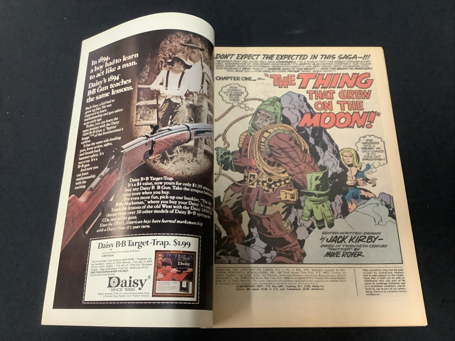Kamandi, the Last Boy on Earth #3 (DC Comics February 1973) F/VF (7.0) Kirby