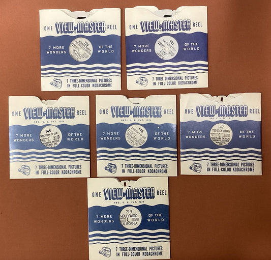 Vintage View Master Reel, 7 More Wonders Of The World - 6 Reels