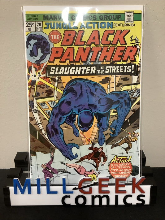 Jungle Action #20 (Marvel Comics March 1976) VF (8.0) “Slaughter In The Streets”