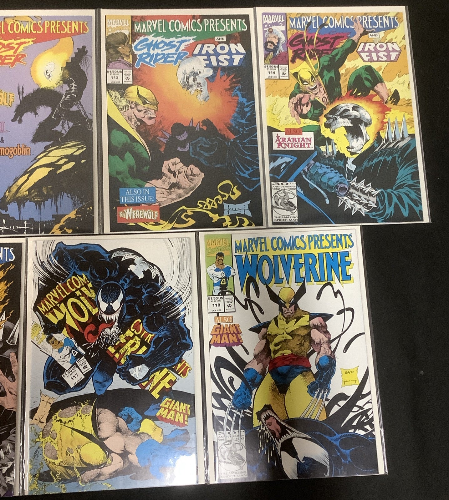 Marvel Comics Presents #110-118 Comic Lot, 1st Venom Vs Wolverine, High Grade!