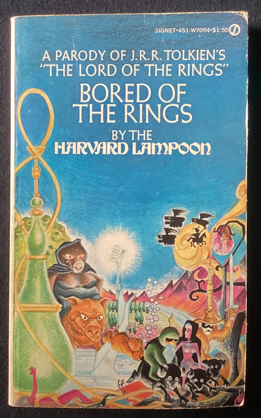 BORED OF THE RINGS Harvard Lampoon LOTR Parody Signet Paperback