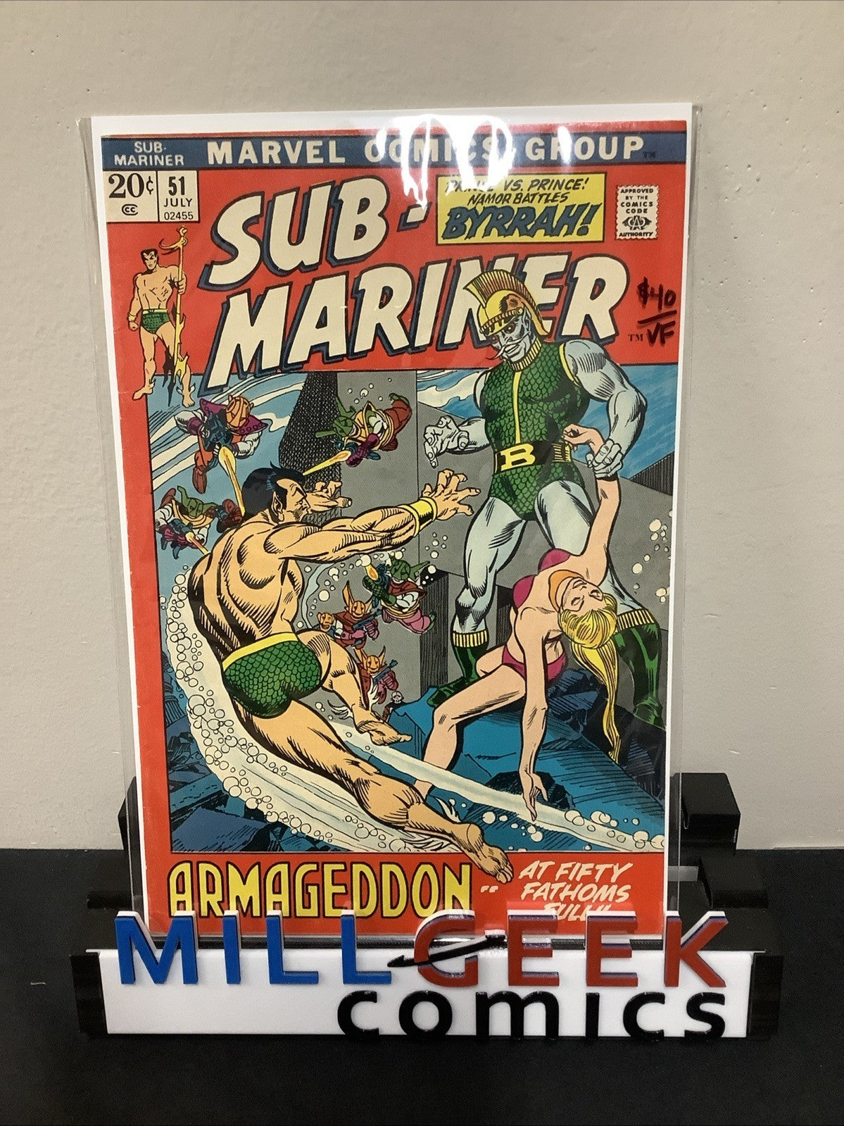 Sub-Mariner #51 (Marvel Comics July 1972) VF (8.0) Origin Of Namorita