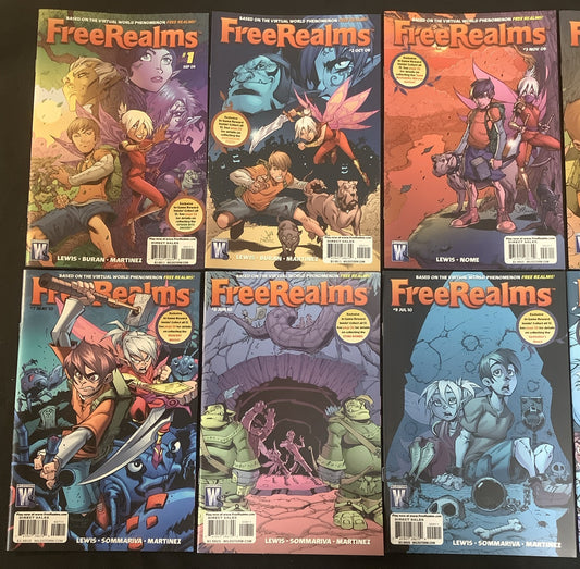 Free Realms #1-12 Complete Comic Set, Wildstorm, SCARCE, Based On The Hit MMORPG