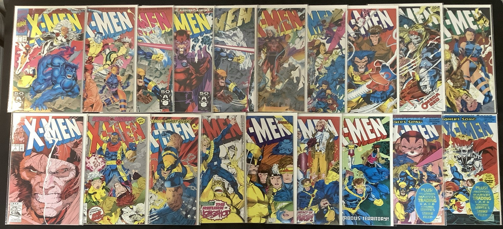 X-Men #1-15 Comic Lot, Connecting Covers, Sealed Polybags, See Pics, HIGH GRADE!