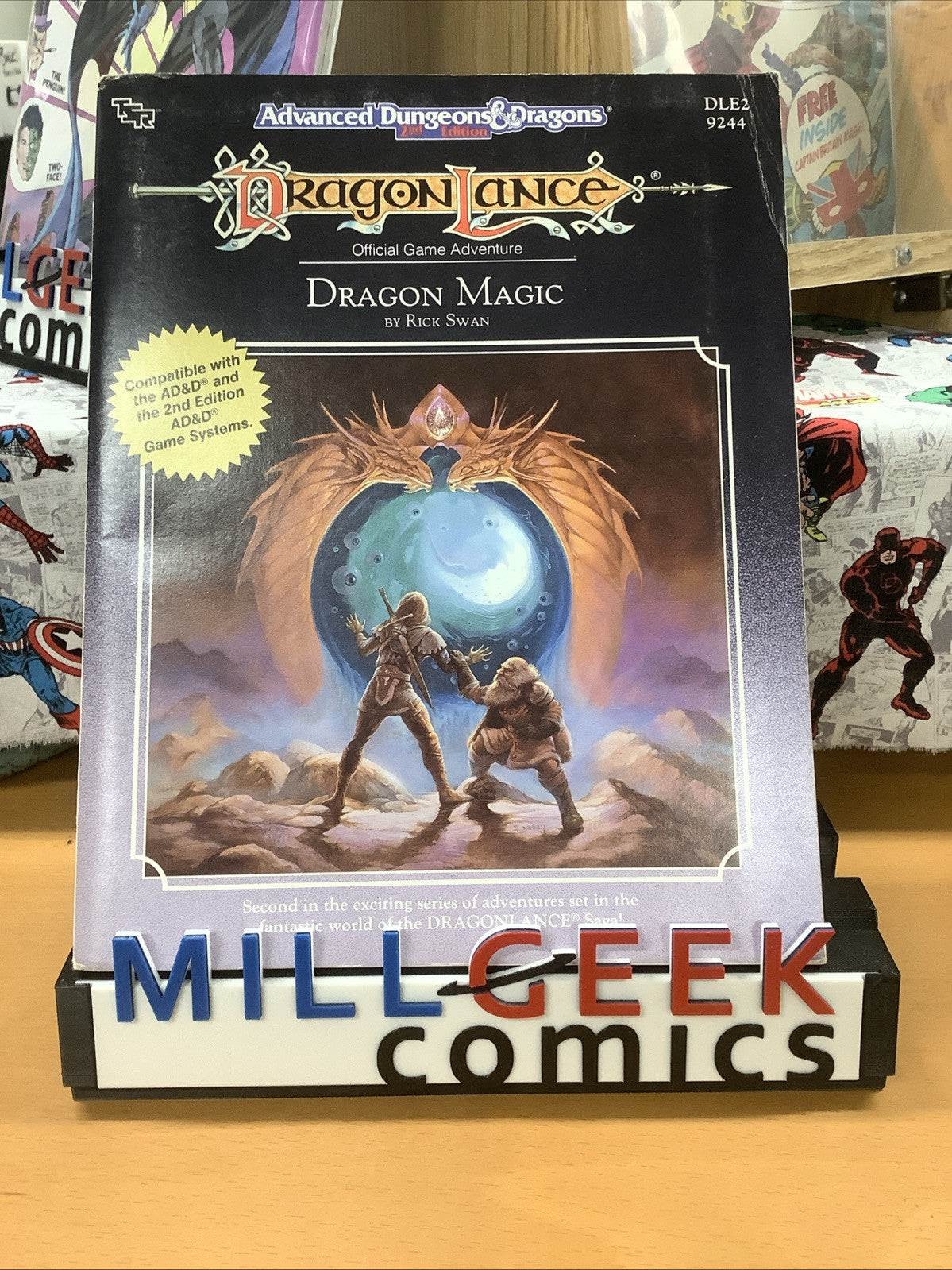 TSR Dragonlance DLE2 Dragon Magic 9244 Advanced Dungeons & Dragons With Map