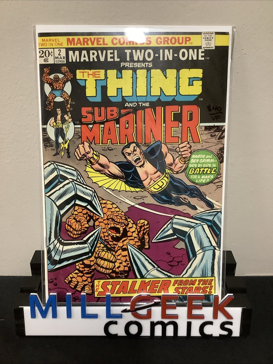 Marvel Two-in-One #2 (Marvel Comics March 1974) VF (8.0) Rusty Top Staple