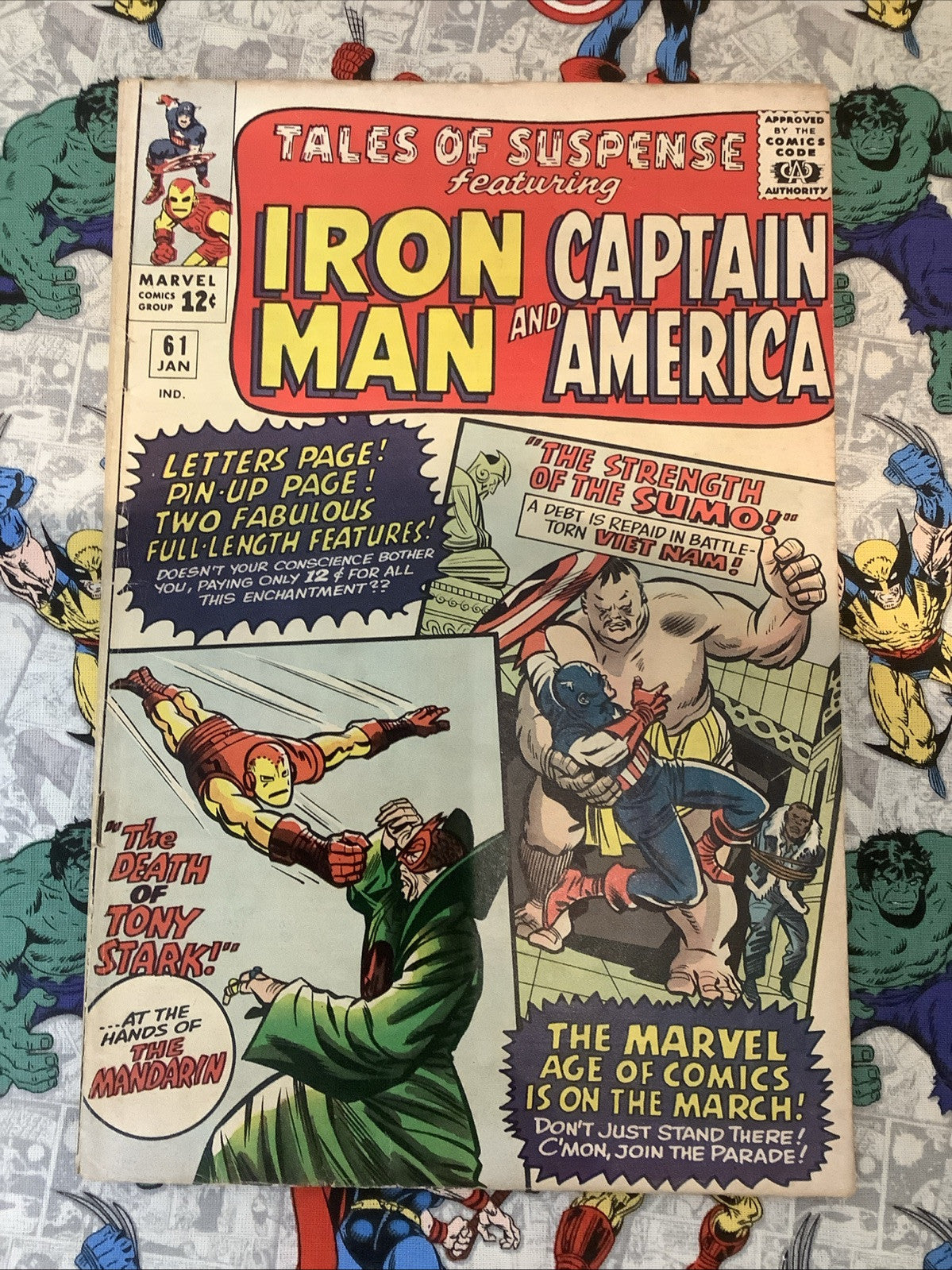 Tales of Suspense #61 (Marvel Comics January 1965) VG/F (5.0) 1/4” Spine Roll