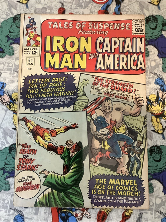Tales of Suspense #61 (Marvel Comics January 1965) VG/F (5.0) 1/4” Spine Roll
