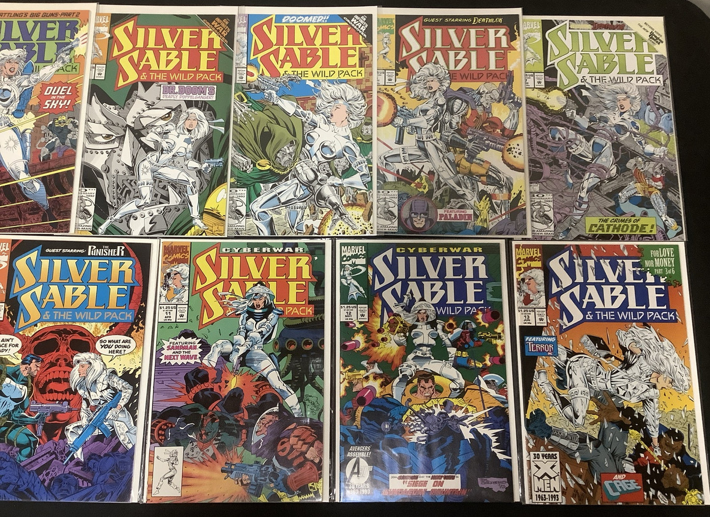 Silver Sable and the Wild Pack #1-13 Comic Lot, 1st Solo Title, High Grade!