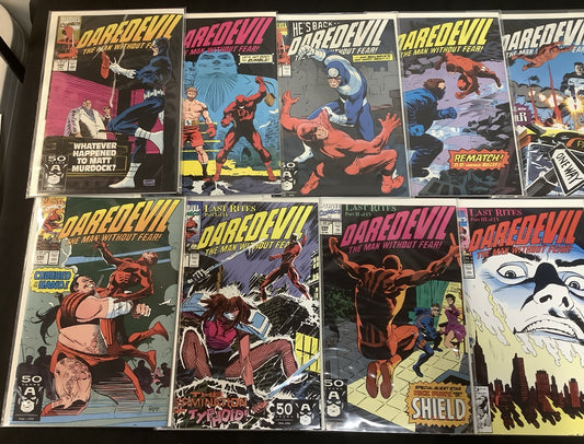 Daredevil #288-313 + Annuals #6-8 Comic Lot, Lee Weeks, Bullseye, High Grade