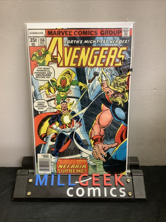 Avengers #166 (Marvel Comics December 1977) VF/NM (9.0) Mark Jewelers