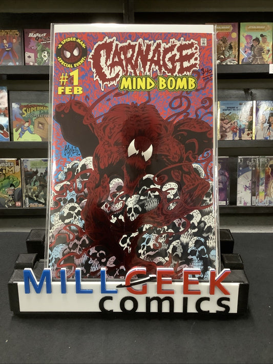 Carnage: Mind Bomb #1 (Marvel Comics February 1996) NM- (9.2) Spot Foil Cover
