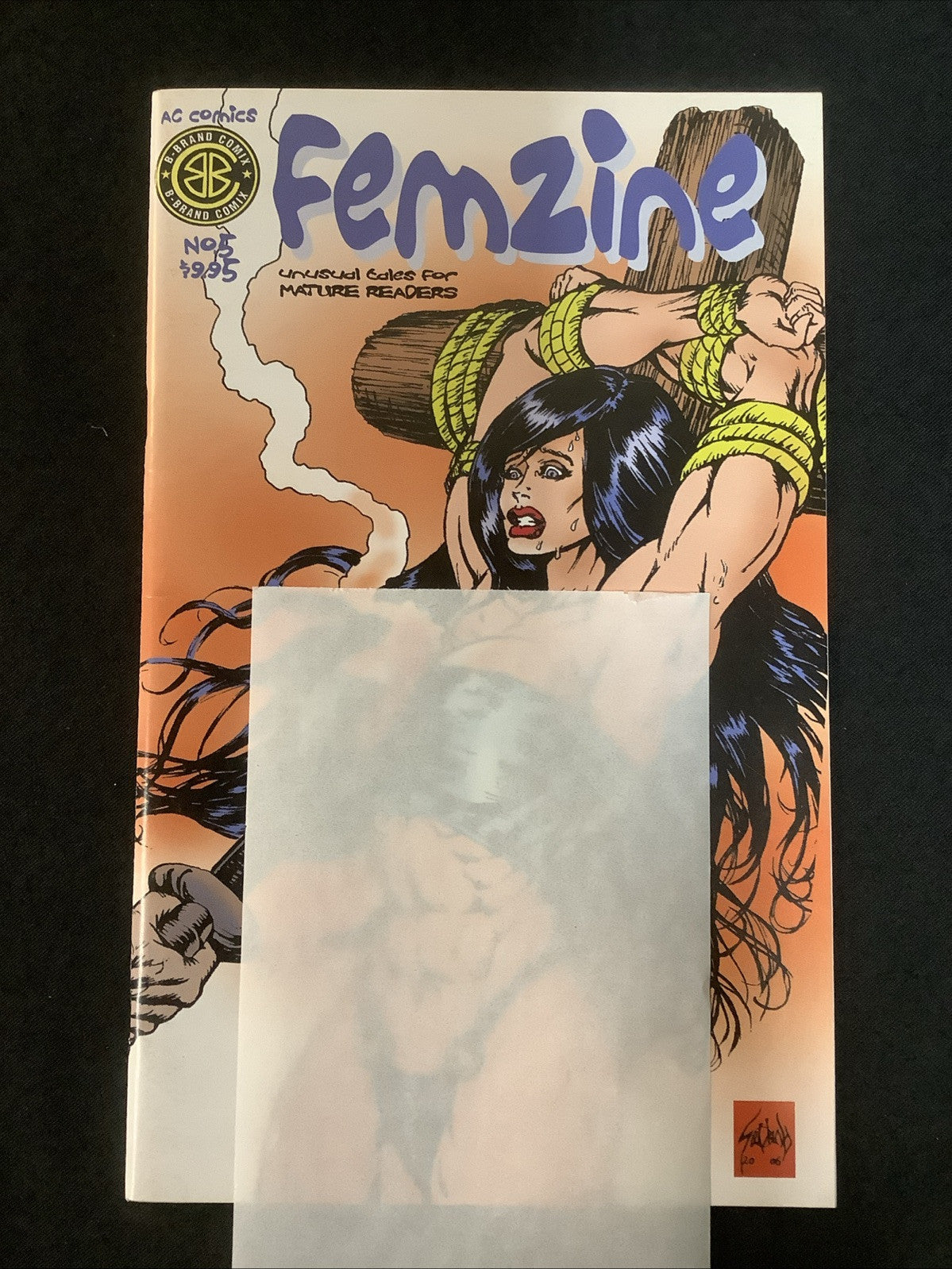 Femzine #5 (AC Comics) VF/NM (9.0) Bondage Cover, Low Print, Scarce!