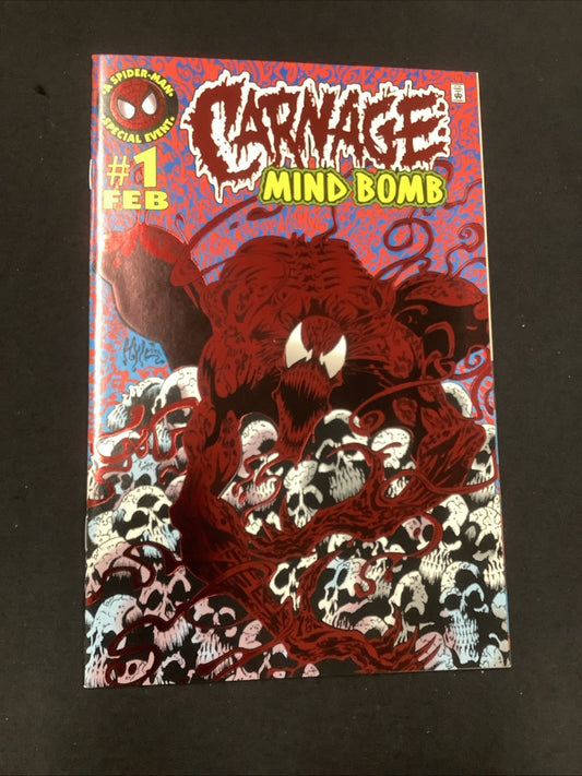 Carnage: Mind Bomb #1 (Marvel Comics February 1996) NM- (9.2) Spot Foil Cover