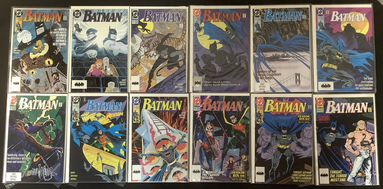 Batman #458-481 Comic Lot, Alan Grant/Norm Breyfogle, Renee Montoya, HIGH GRADE
