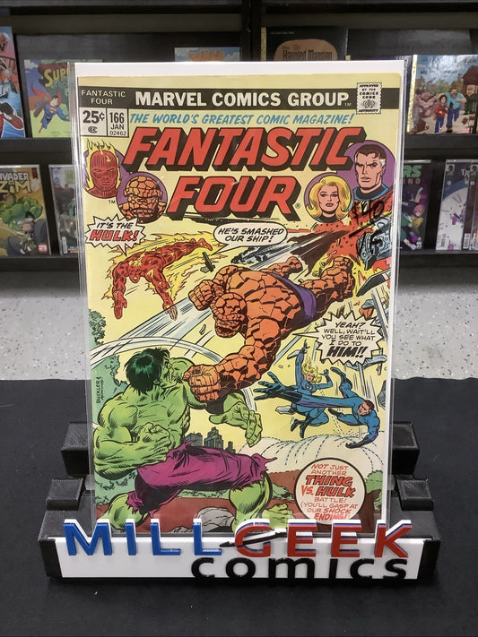 Fantastic Four #166 (Marvel Comics January 1976) VF (8.0) Thing Vs Hulk