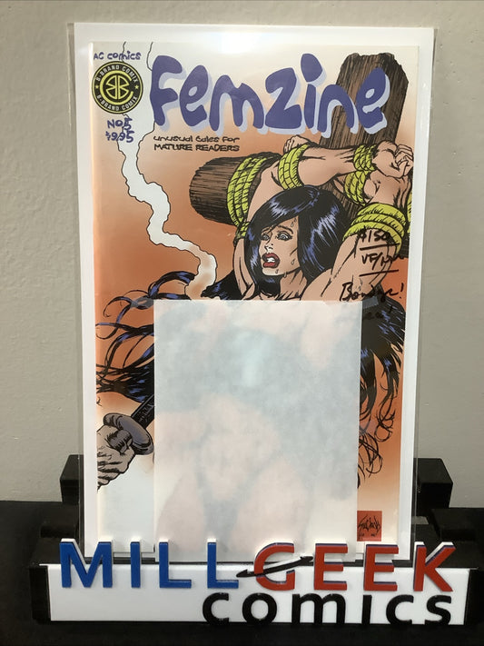 Femzine #5 (AC Comics) VF/NM (9.0) Bondage Cover, Low Print, Scarce!