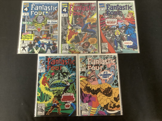 Fantastic Four #361-365 Comic Lot, Marvel, Tom Defalco/Paul Ryan, High Grade