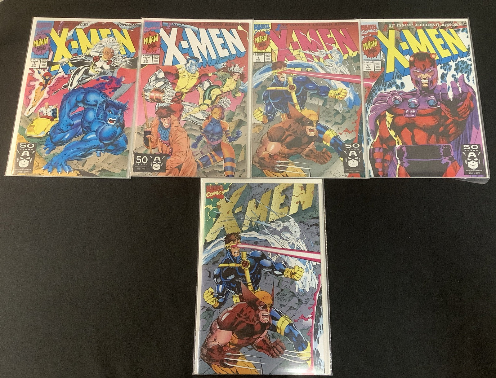 X-Men #1-15 Comic Lot, Connecting Covers, Sealed Polybags, See Pics, HIGH GRADE!