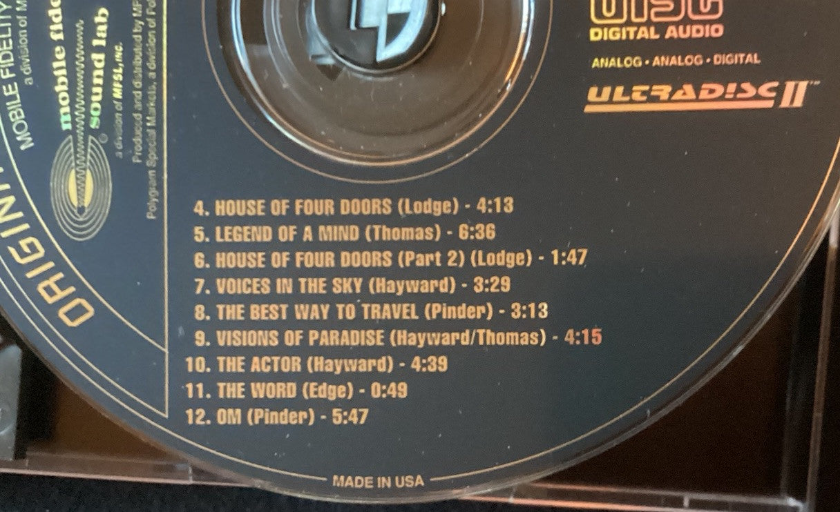 The Moody Blues In Search of the Lost Chord 24K Gold CD Audiophile Quality -JD