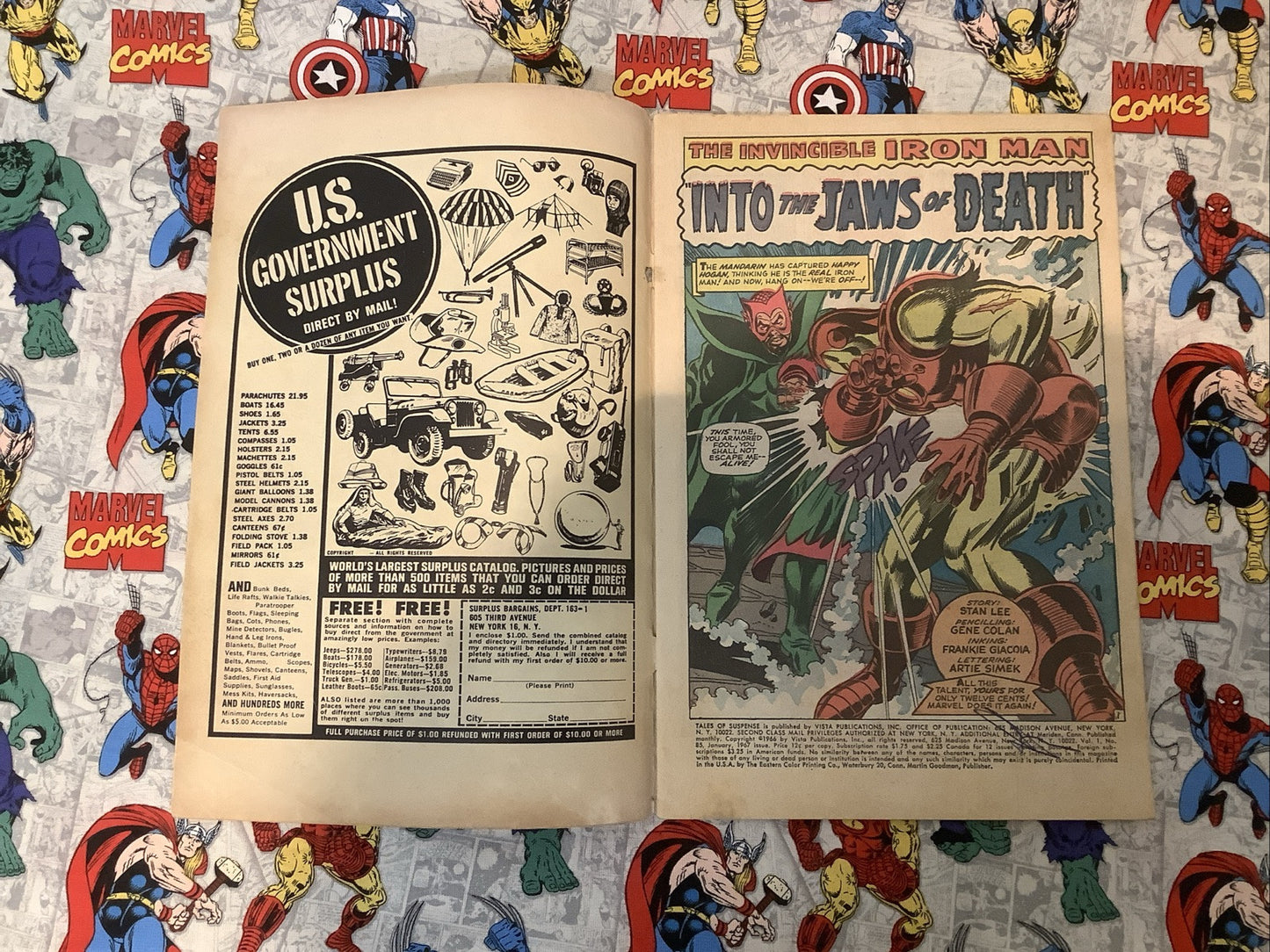 Tales of Suspense #85 (Marvel Comics January 1967) VG+ (4.5) Stan Lee/Gene Colan