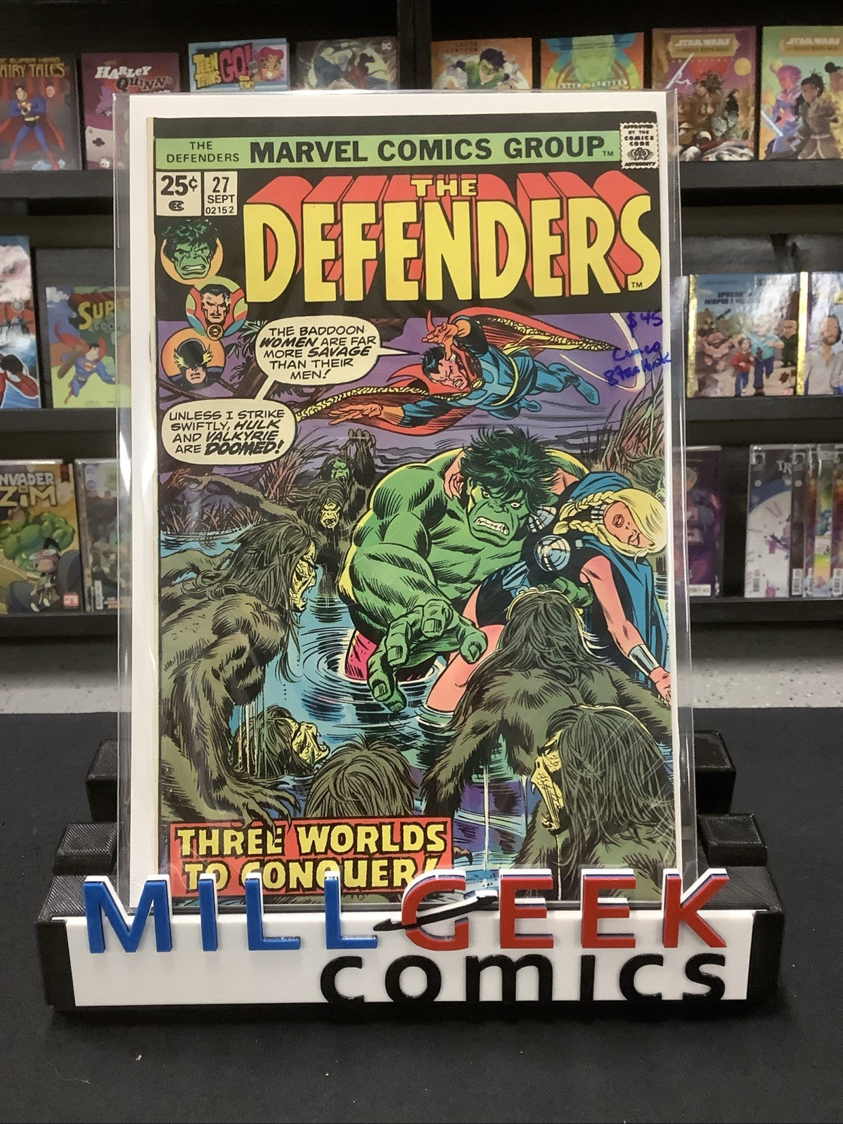 The Defenders #27 (Marvel Comics September 1975) Steve Gerber, Star Hawk Cameo