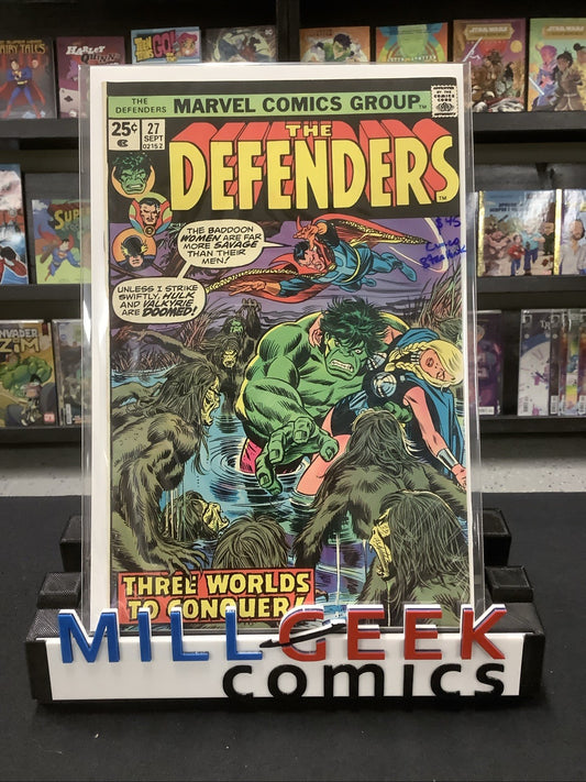 The Defenders #27 (Marvel Comics September 1975) Steve Gerber, Star Hawk Cameo