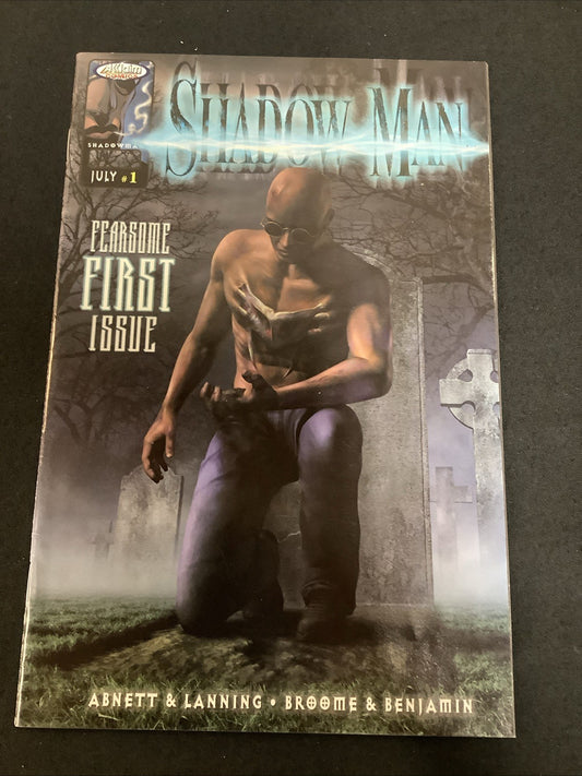 Shadow Man # 1 (July 1999) VF (8.0) No Price Variant Cover, Akklaim Comics