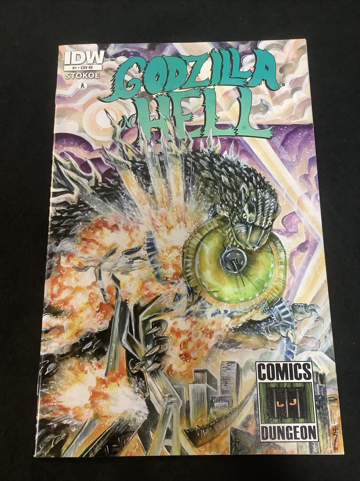 GODZILLA IN HELL #1 (2015) NM- (9.2) COMICS DUNGEON EXCLUSIVE COVER, SEATTLE