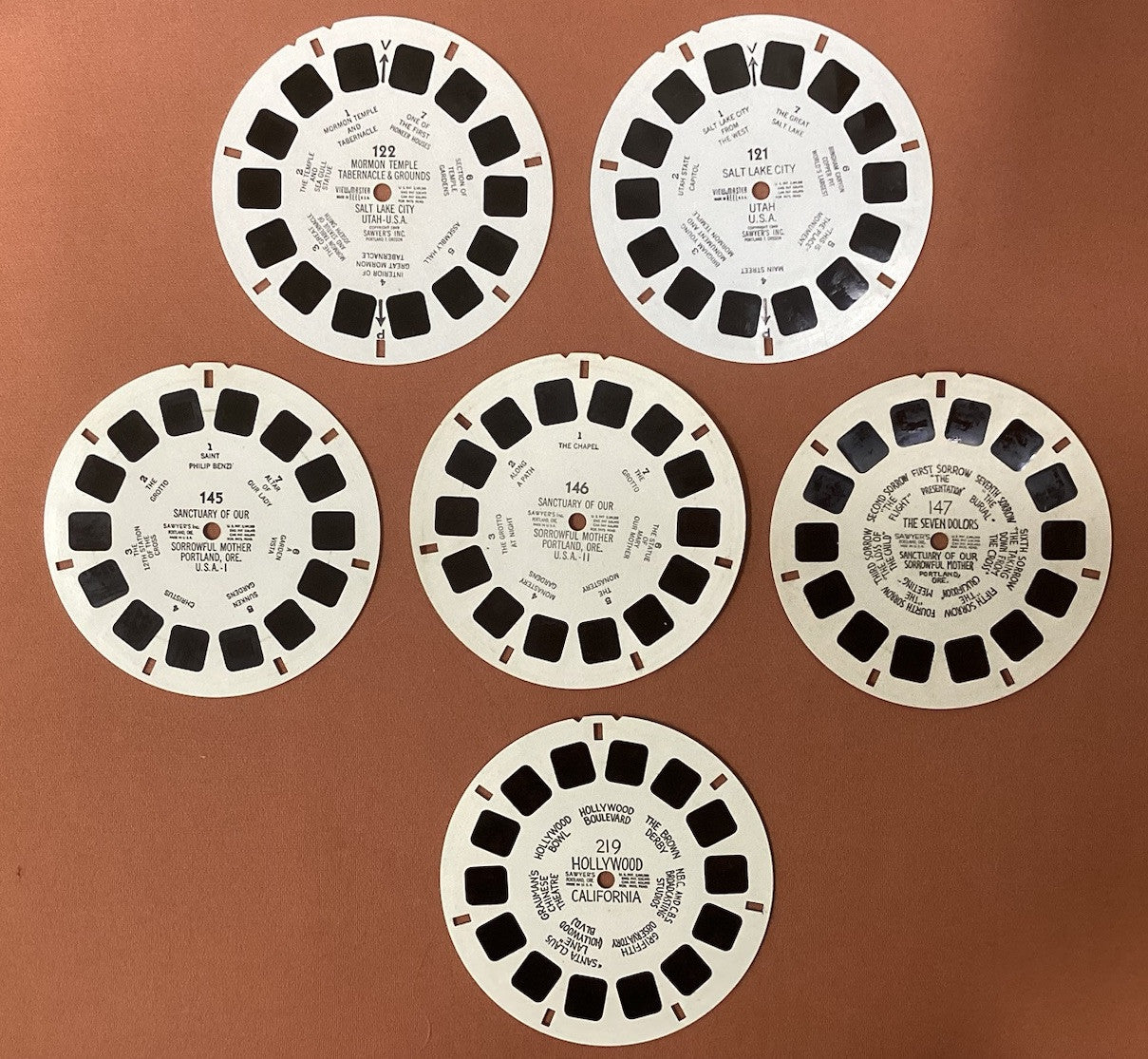 Vintage View Master Reel, 7 More Wonders Of The World - 6 Reels