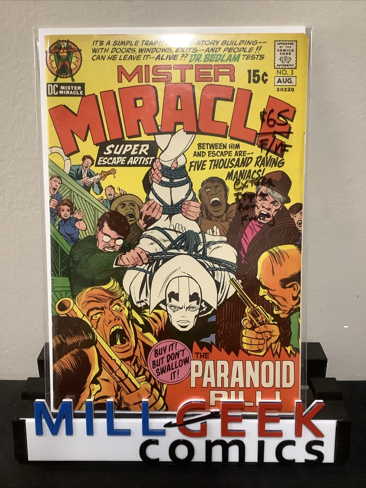 Mister Miracle #3 (DC Comics 1971) 7.0 (F/VF) Extra Set Of Staples From Factory