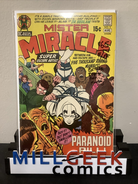 Mister Miracle #3 (DC Comics 1971) 7.0 (F/VF) Extra Set Of Staples From Factory
