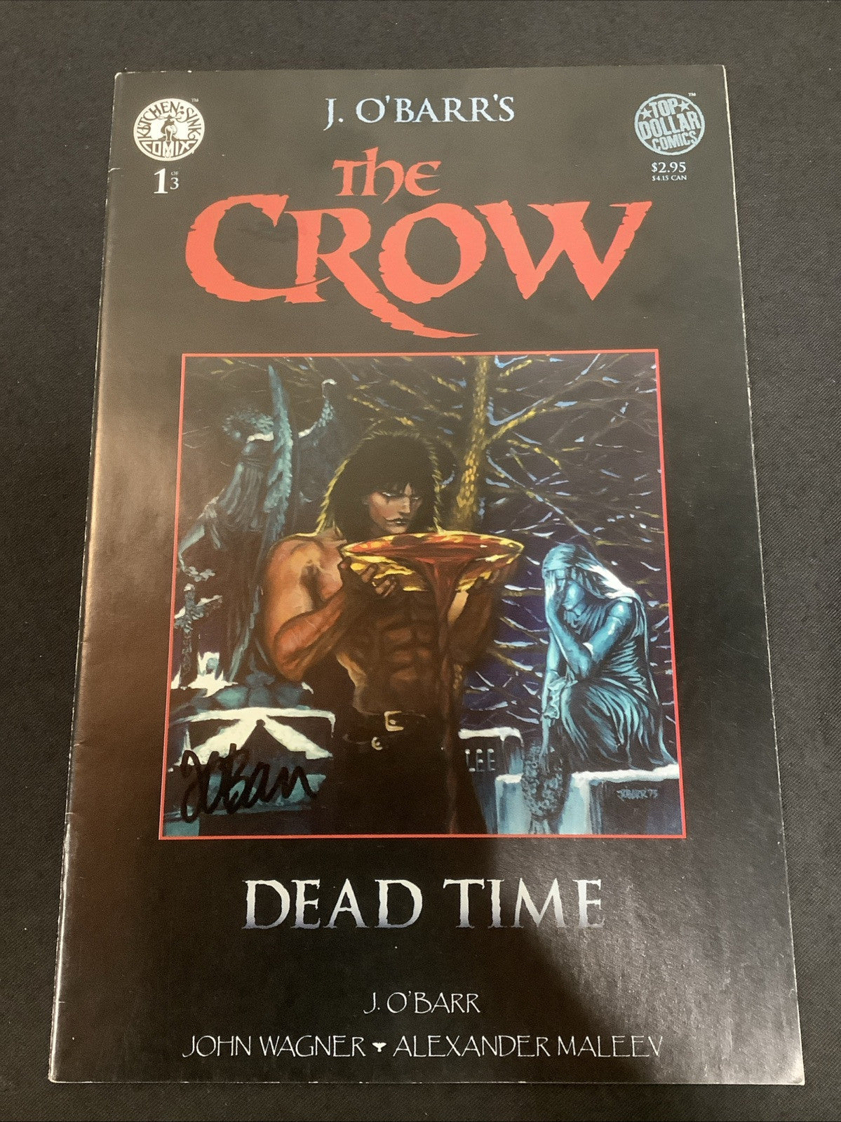 The Crow: Dead Time #1 (Kitchen Sink Comix 1996) VF (8.0) J. O’Barr Autographed