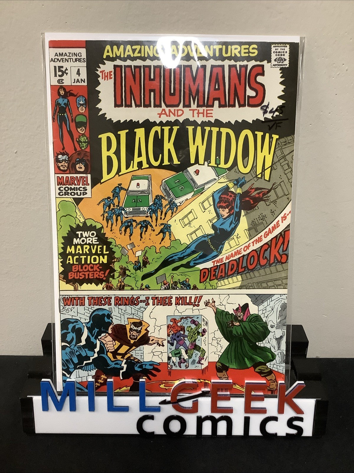 Amazing Adventures #4 (Marvel Comics January 1971) VF (8.0) Inhumans/Black Widow