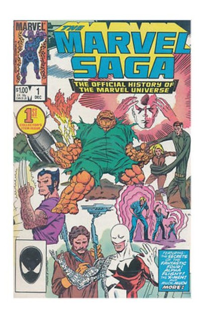 Marvel Saga #1-10 (Missing #8) Comic Lot, Official History Of The Marvel, Layton