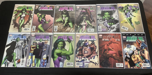 She-Hulk #1-12 Complete Comic Set, Dan Slott, 1st Bailey Briggs (Spider-Boy)