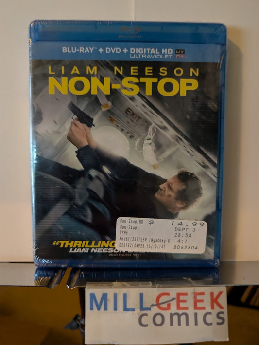 Non-Stop / Red Sparrow, Liam Neeson, Jennifer Lawrence 2 Movie Set (Blu-ray) -JD