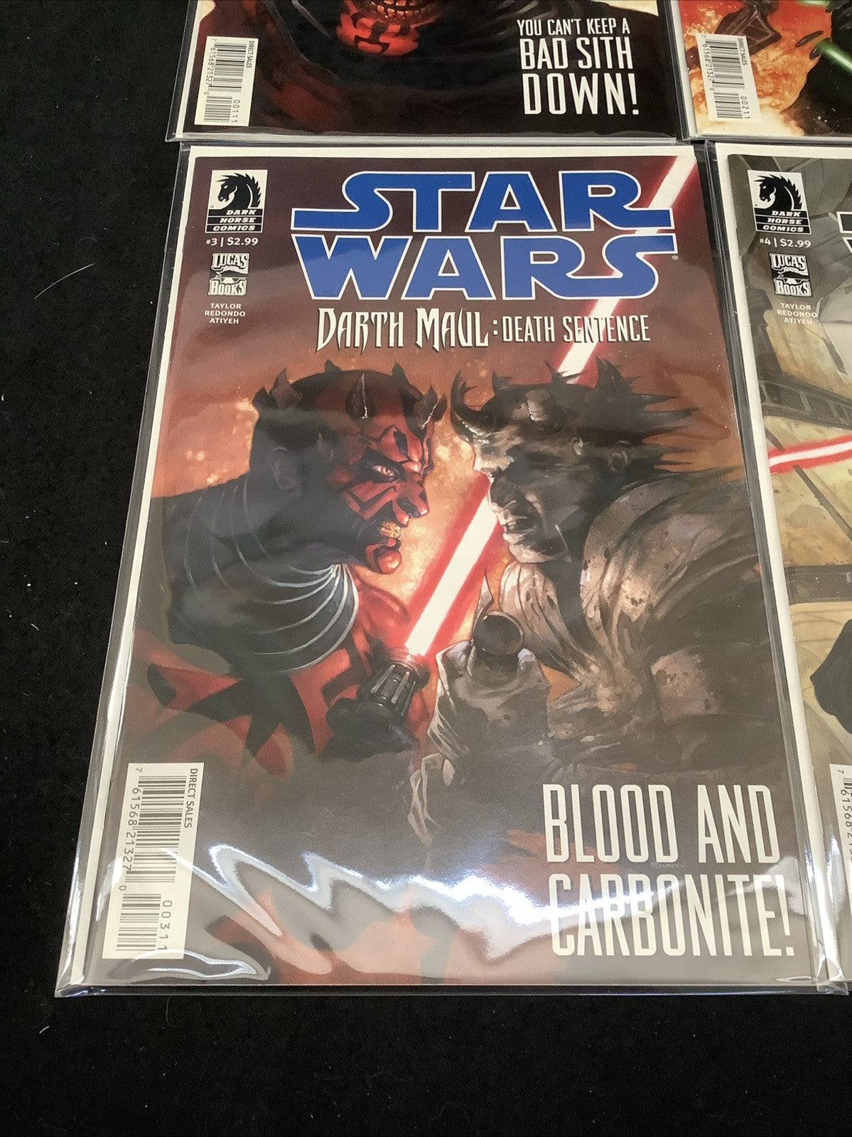 Star Wars Darth Maul Death Sentence #1-4 Complete Comic Set, Dark Horse Comics