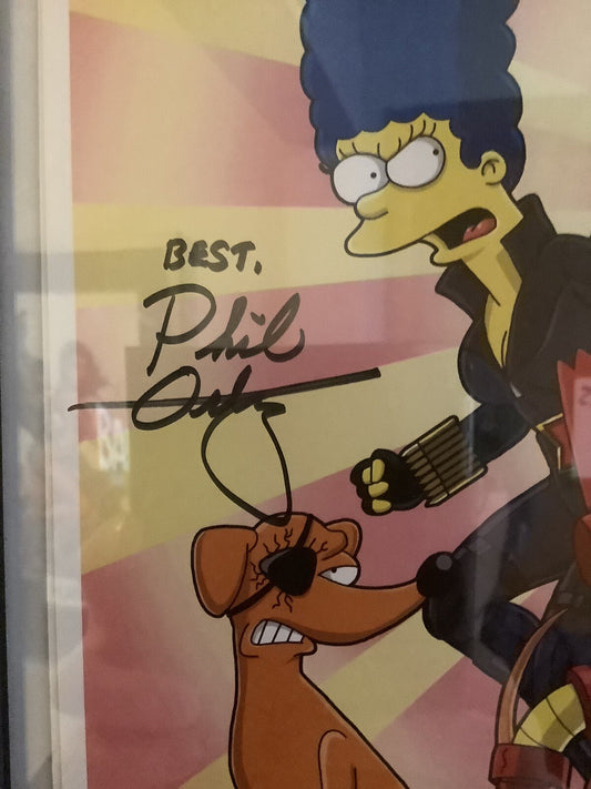 Simpsons Van Con Exclusive Print, Phil Ortiz Autographed And Numbered (53/100)