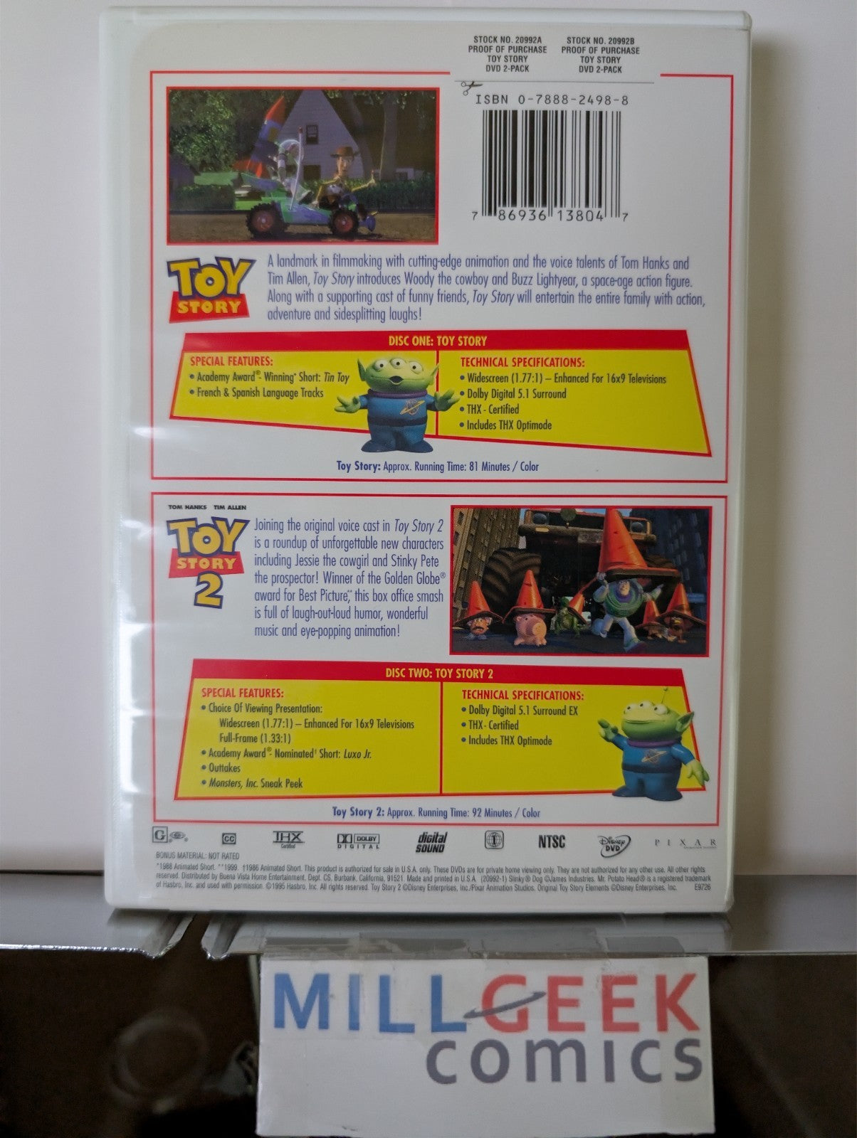 Cars / Toy Story / Toy Story 2 / Pixar Short Films, 4 Movie Set (DVD) -JD