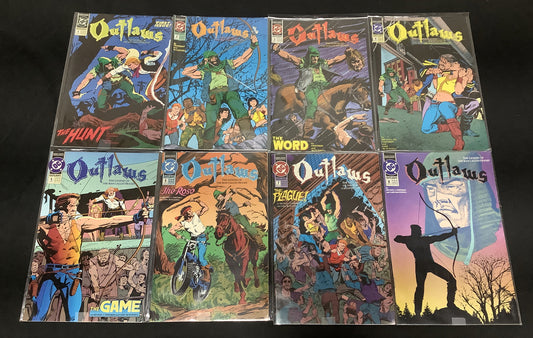 Outlaws #1-8 Complete Comic Mini-series, DC 1991, Michael Jan Friedman